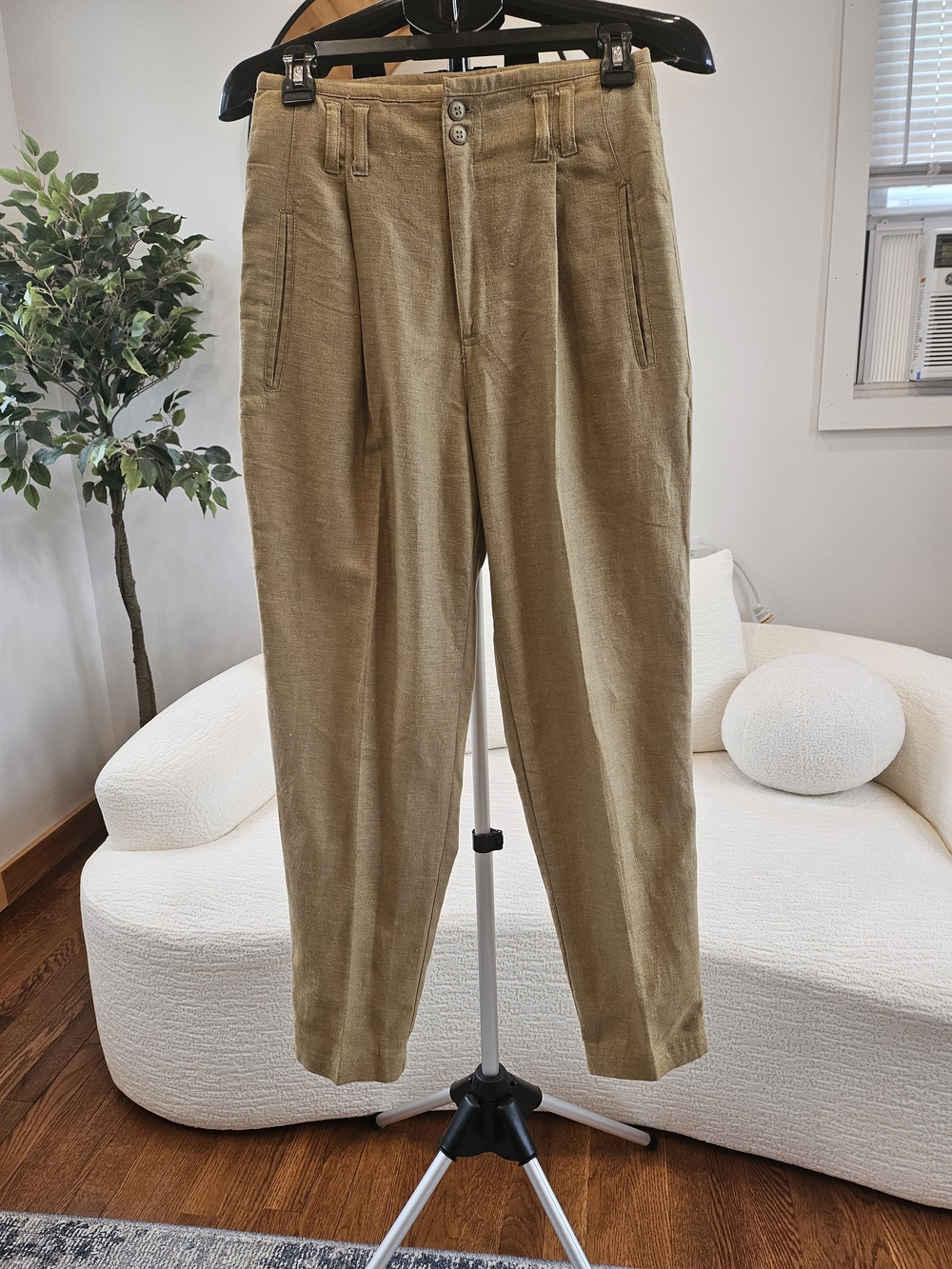 Vintage Kikomo Dress pants - Tall - Size 7/8 Petite (Beige)